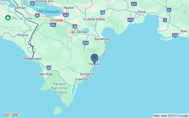 Kaart met locatie Cayo Paraiso